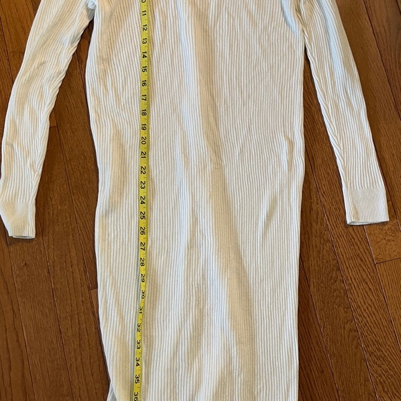 Anthropologie Rue and Willow Cream Ribbed Maxi Cardigan - Picture 13 of 16